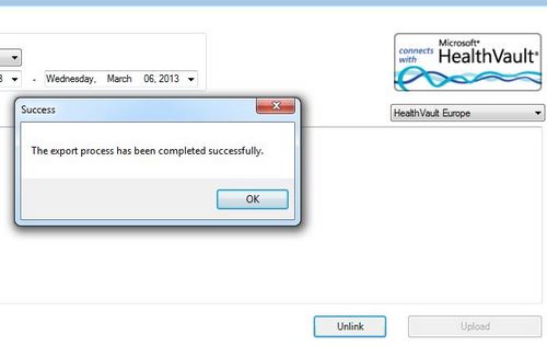 Data transfer completed